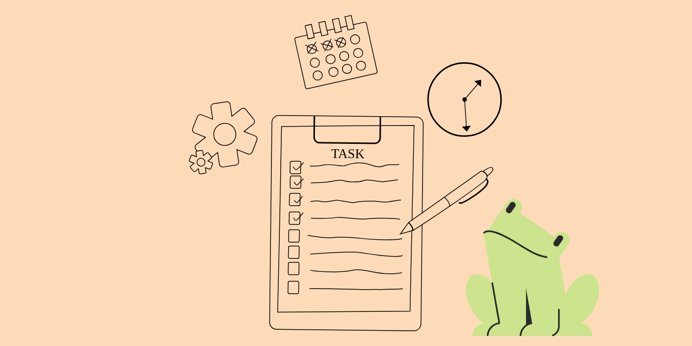 eat the frog time management technique with tasks