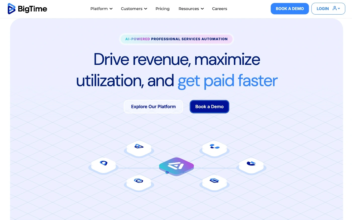 bigtime homepage screenshot