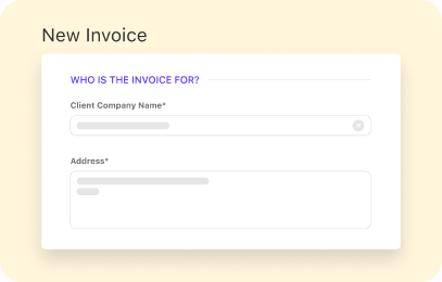 client's invoice