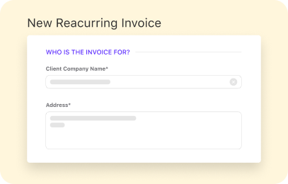 recurring invoice