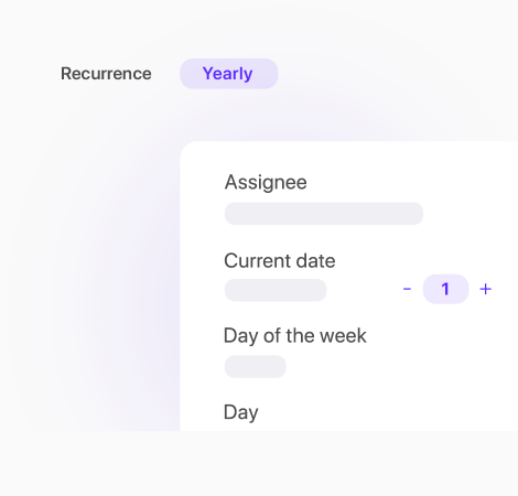 recurring tasks variables dates