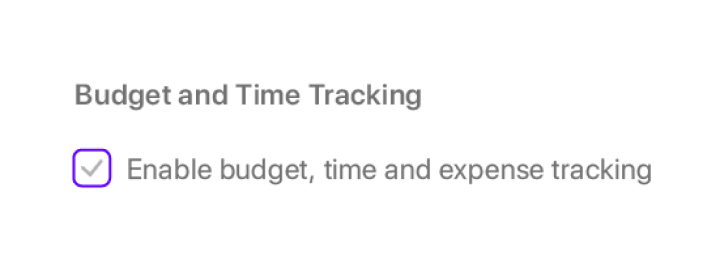 enable time tracking