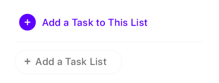 add tasks and organize them into task lists
