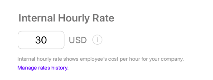 create job types and set hourly rates