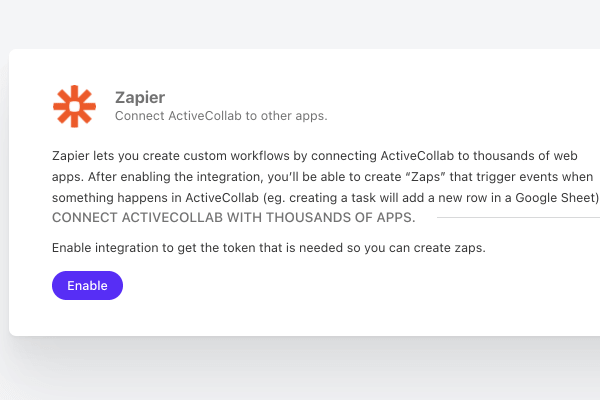 zapier integration