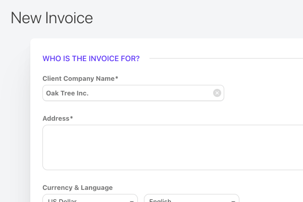invoice clients
