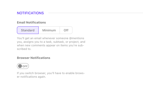 ActiveCollab notifications.