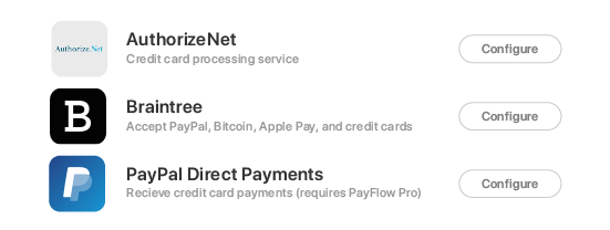 online payments options