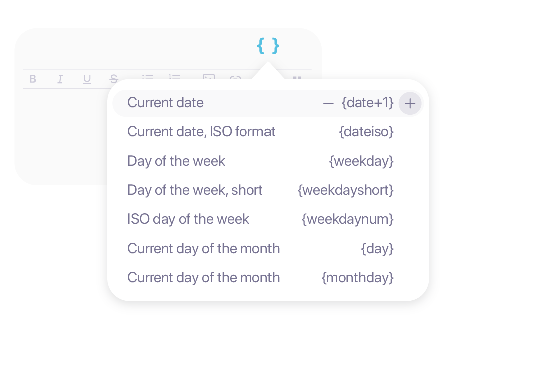 recurring task variables