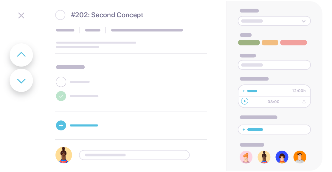 task arrow navigation