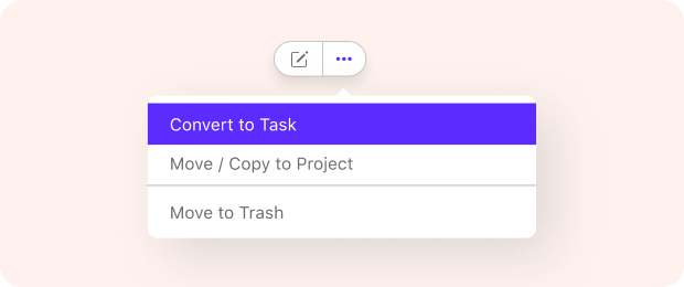 convert discussion to task