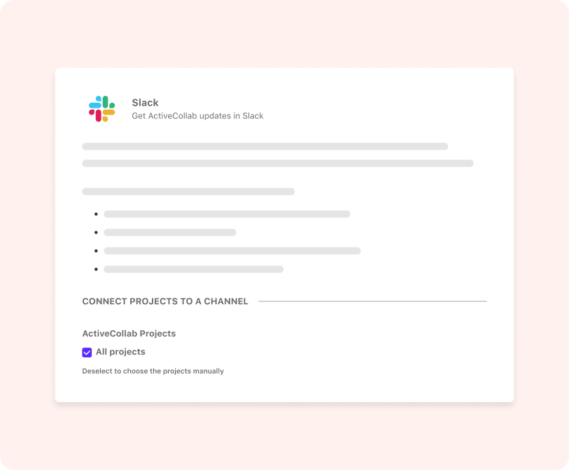 notifications from ActiveCollab on Slack