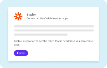 Zapier integration to ActiveCollab